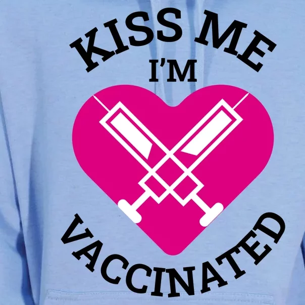 Kiss Me I'm Vaccinated Unisex Surf Hoodie