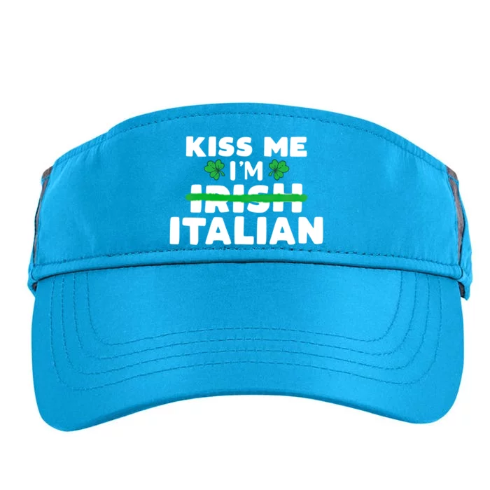 Kiss Me I'm Irish Italian Patriotic St Patricks Day Humor Gift Adult Drive Performance Visor