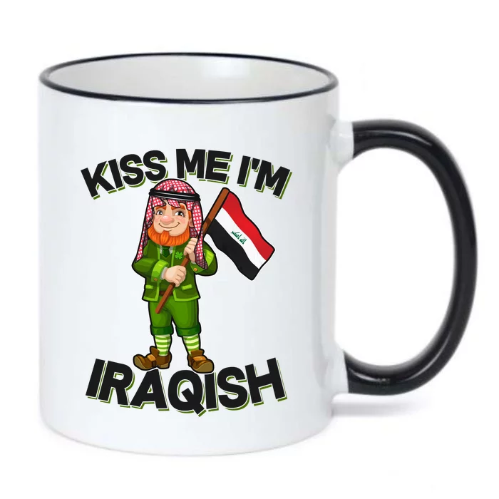 Kiss Me I'm Iraqish Black Color Changing Mug