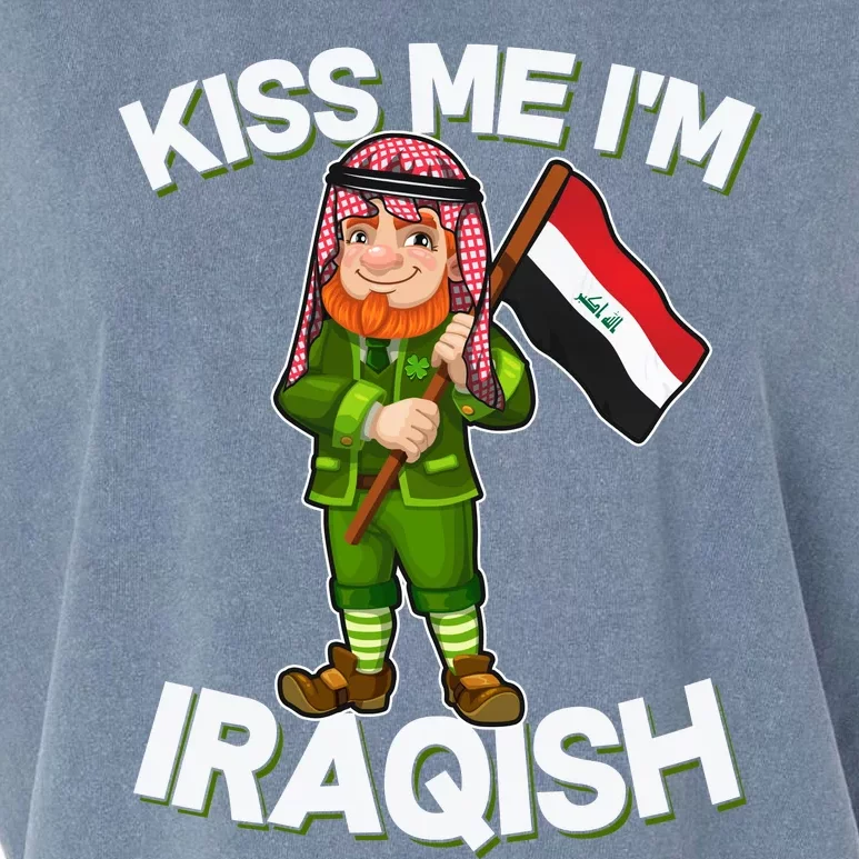 Kiss Me I'm Iraqish Garment-Dyed Women's Muscle Tee