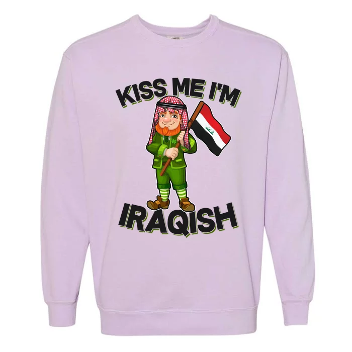 Kiss Me I'm Iraqish Garment-Dyed Sweatshirt