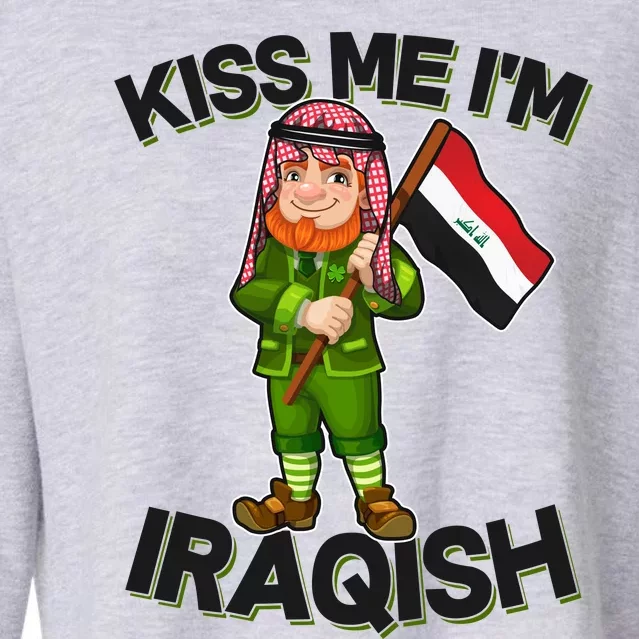 Kiss Me I'm Iraqish Cropped Pullover Crew