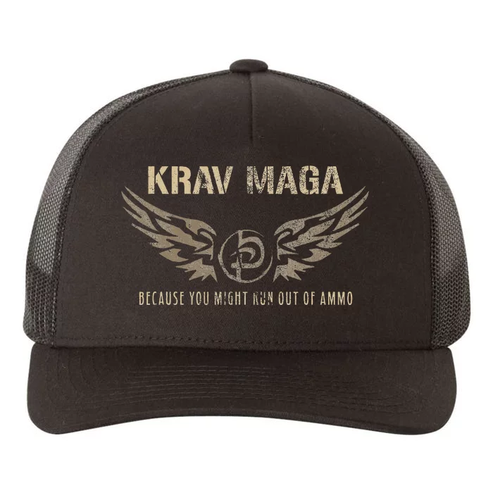 Krav Maga Israeli Military Close Combat System Yupoong Adult 5-Panel Trucker Hat