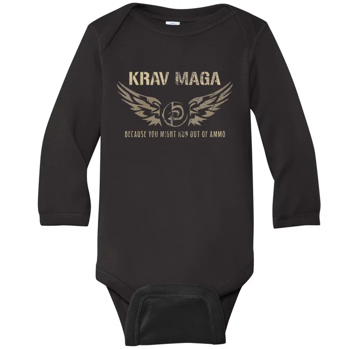 Krav Maga Israeli Military Close Combat System Baby Long Sleeve Bodysuit