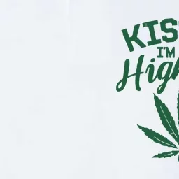 Kiss Me Im Highrish St Patricks Day Weed Marijuana 420 Softstyle Adult Sport Polo