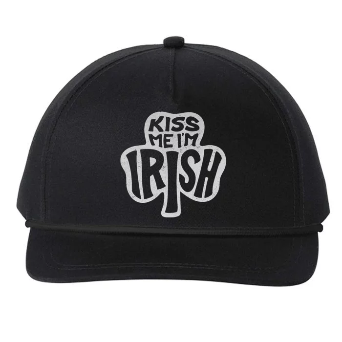 Kiss Me Im Irish Happy St Patricks Day Snapback Five-Panel Rope Hat