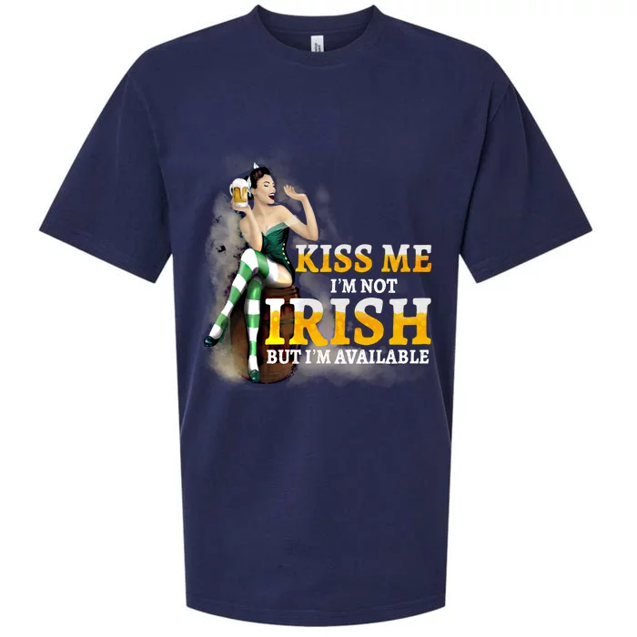 Kiss Me Im Not Irish But Im Available Saint Patricks Cool Gift Sueded Cloud Jersey T-Shirt