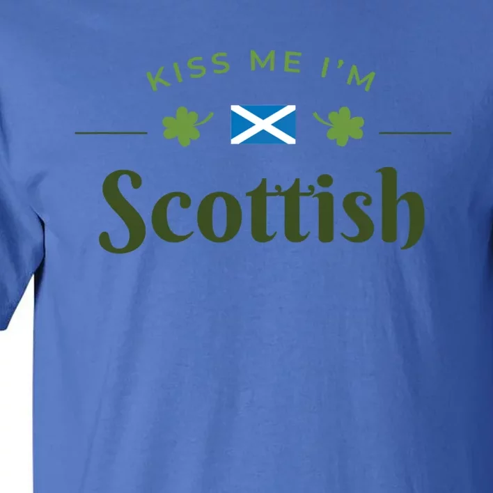 Kiss Me I'm Scottish Saint Patrick Day Gift Tall T-Shirt