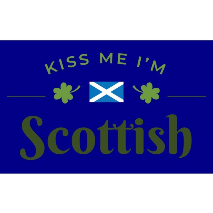 Kiss Me I'm Scottish Saint Patrick Day Gift Bumper Sticker