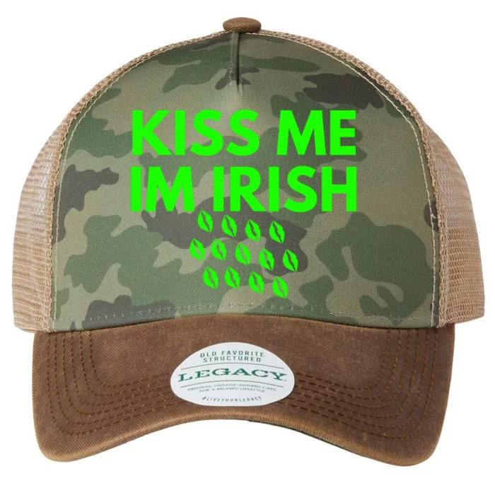 Kiss Me Im Irish St Patricks Day Legacy Tie Dye Trucker Hat