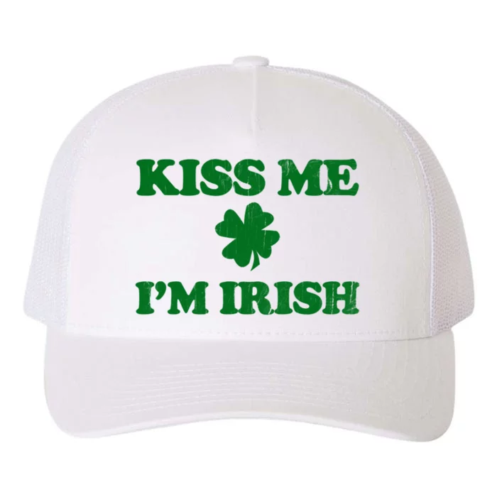 Kiss Me Im Irish St Patricks Day Yupoong Adult 5-Panel Trucker Hat