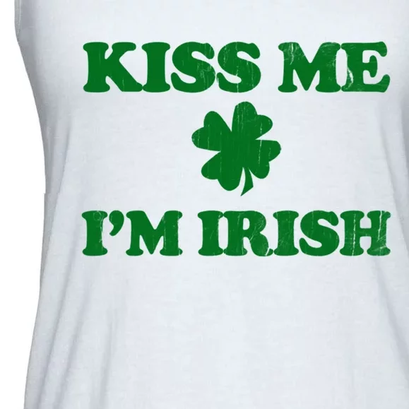 Kiss Me Im Irish St Patricks Day Ladies Essential Flowy Tank