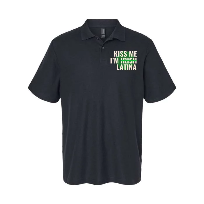 Kiss Me Im Irish Latina Funny Hispanic St Patricks Day Softstyle Adult Sport Polo