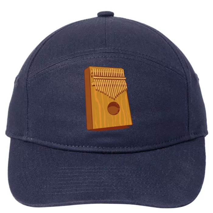 Kalimba Musical Instrument 7-Panel Snapback Hat