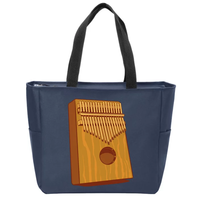 Kalimba Musical Instrument Zip Tote Bag