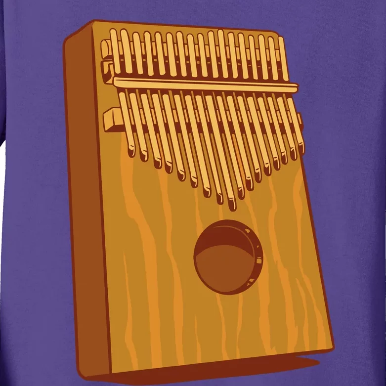 Kalimba Musical Instrument Kids Long Sleeve Shirt