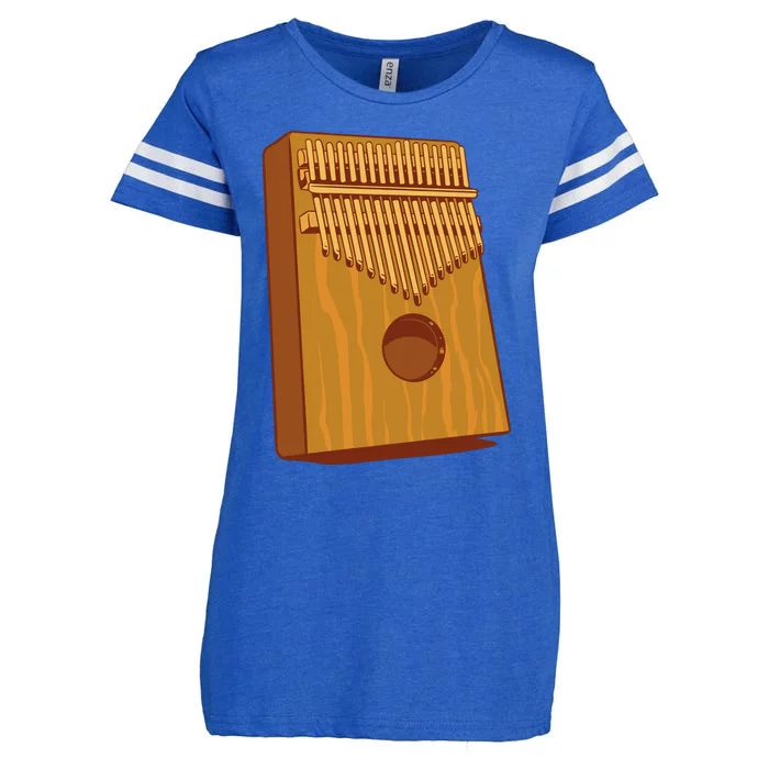 Kalimba Musical Instrument Enza Ladies Jersey Football T-Shirt