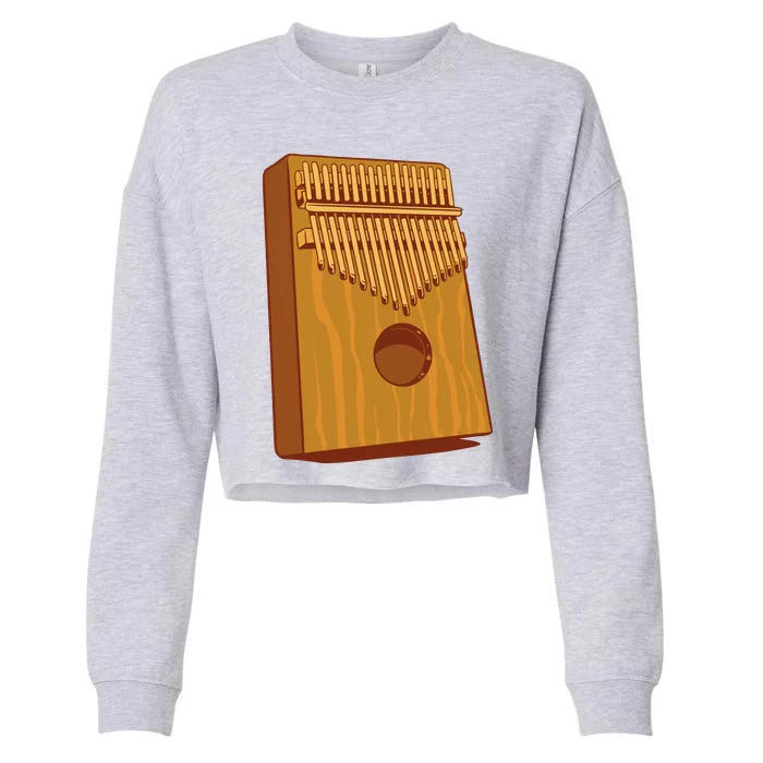 Kalimba Musical Instrument Cropped Pullover Crew