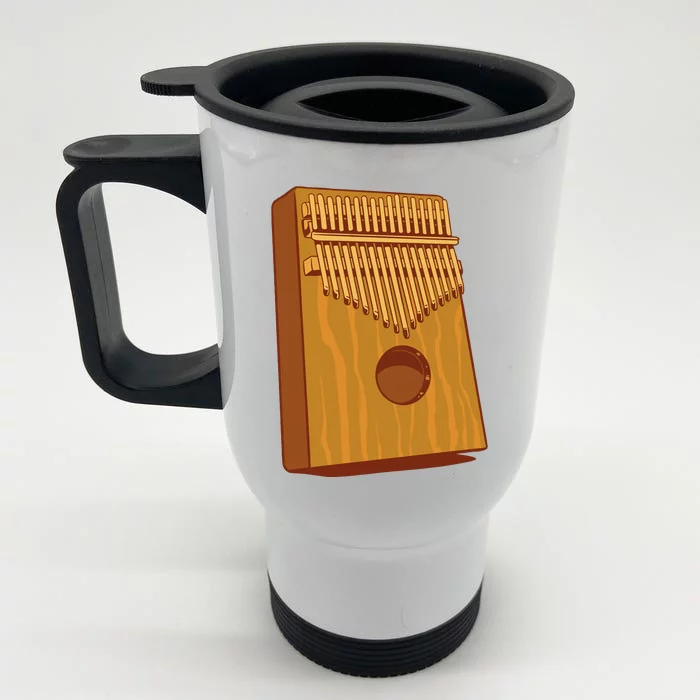 Kalimba Musical Instrument Front & Back Stainless Steel Travel Mug