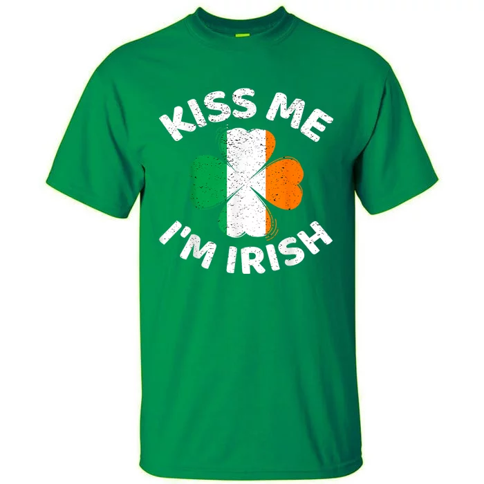 Kiss Me Im Irish Vintage Saint Patrick Day Tall T-Shirt