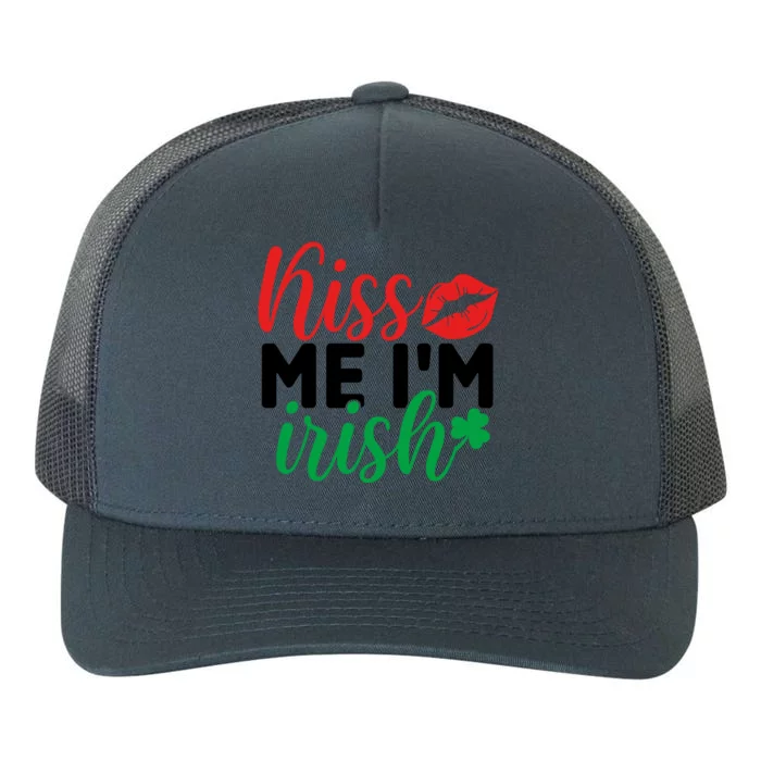 Kiss Me I'm Irish St Patricks Day Yupoong Adult 5-Panel Trucker Hat