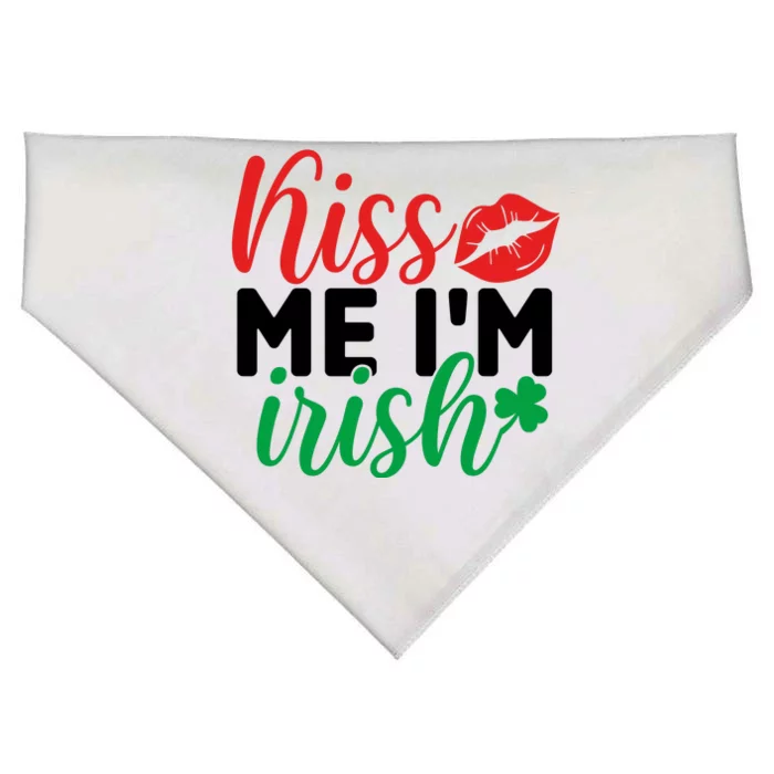 Kiss Me I'm Irish St Patricks Day USA-Made Doggie Bandana