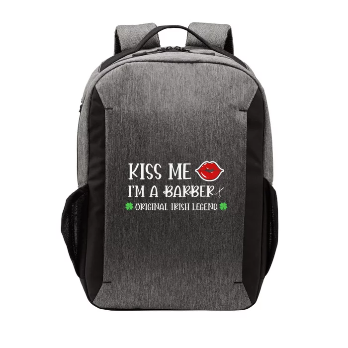 Kiss Me Im A Barber Original Irish Legend Vector Backpack