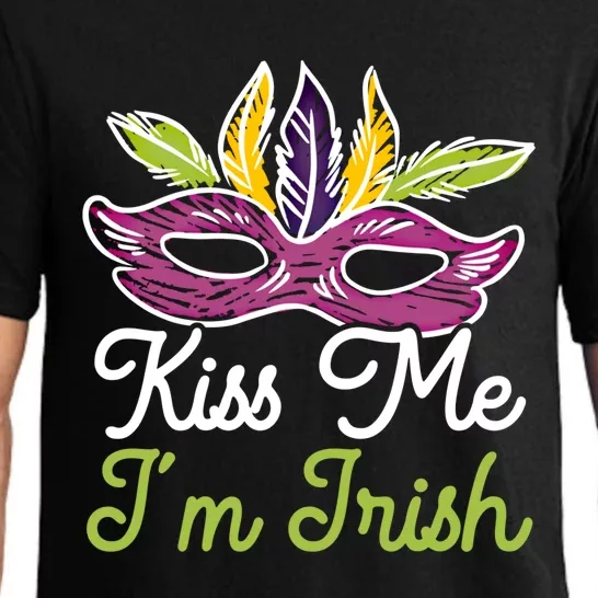 Kiss Me I'm Irish Mardi Gras Parade Masquerade Great Gift Pajama Set