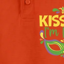 Kiss Me I'm Irish Mardi Gras Parade Masquerade Gift Dry Zone Grid Performance Polo