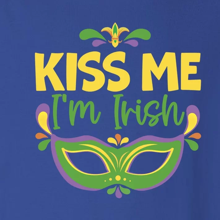 Kiss Me I'm Irish Mardi Gras Parade Masquerade Gift Toddler Long Sleeve Shirt