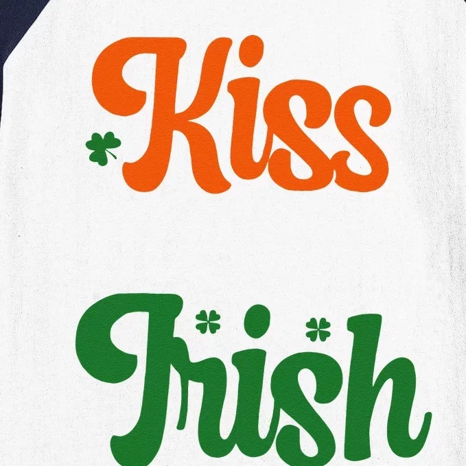 Kiss Me Im Irish St Patricks Day Baseball Sleeve Shirt