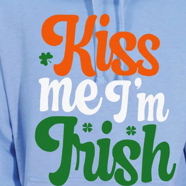 Kiss Me Im Irish St Patricks Day Unisex Surf Hoodie