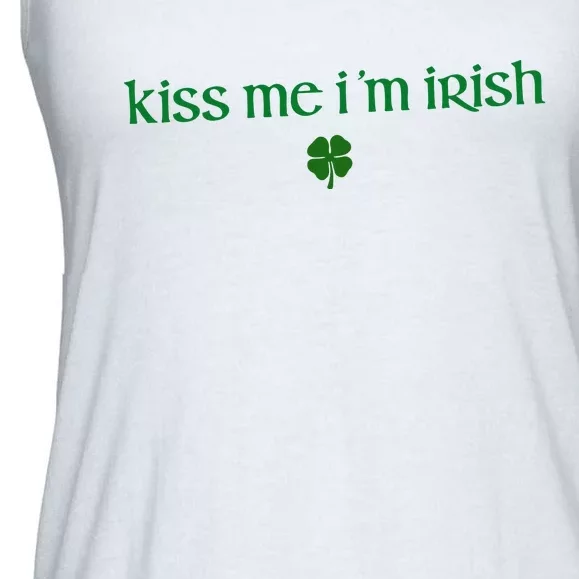 Kiss Me IM Irish Ladies Essential Flowy Tank