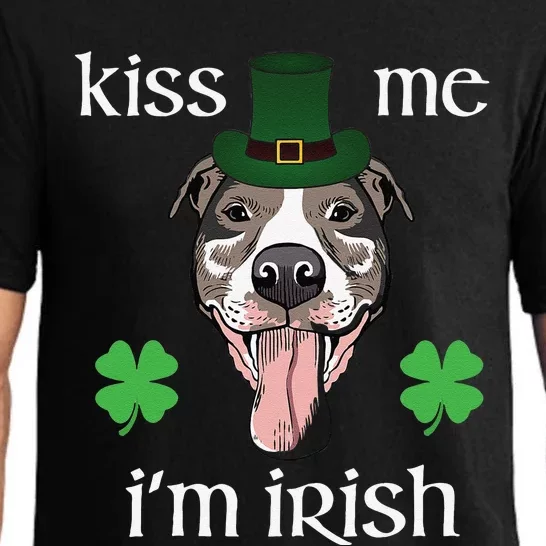 Kiss Me I'm Irish Dog Lovers Funny St. Patrick's Day Pajama Set