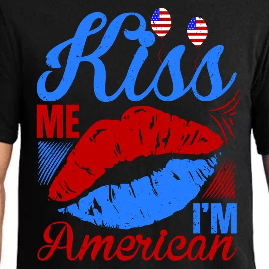 Kiss Me Im American Pajama Set