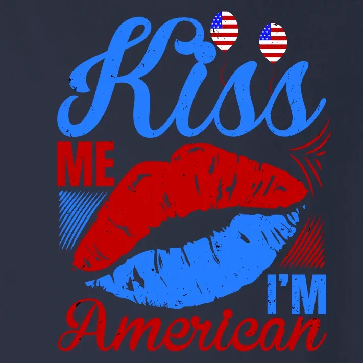 Kiss Me Im American Toddler Long Sleeve Shirt