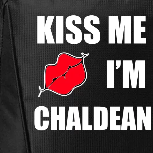 Kiss Me Im Chaldean City Backpack