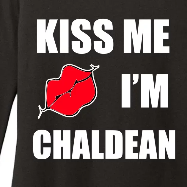 Kiss Me Im Chaldean Womens CVC Long Sleeve Shirt