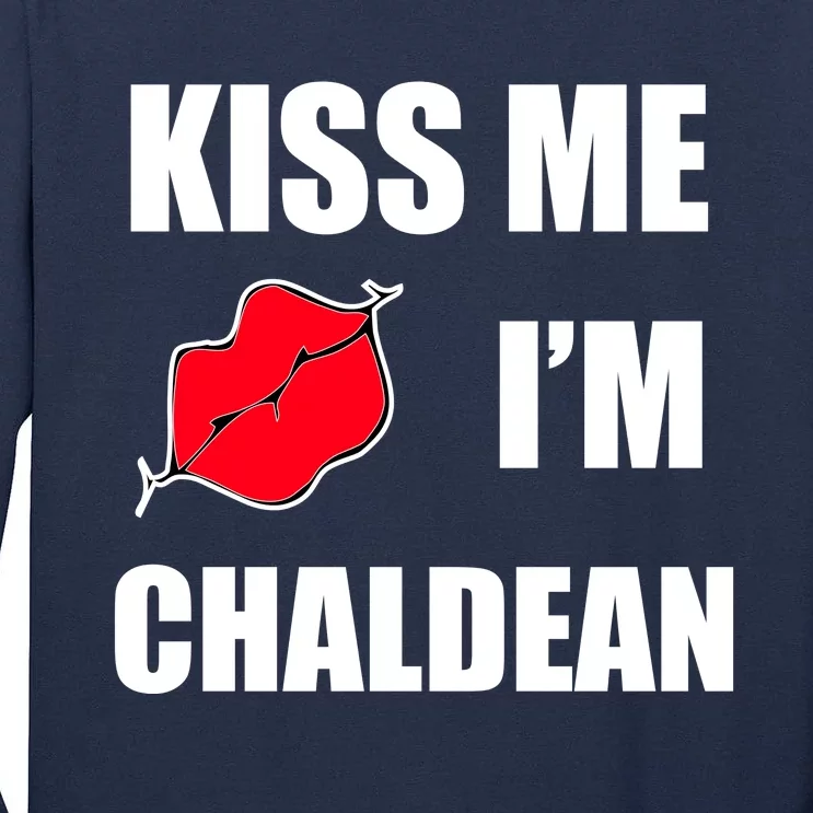 Kiss Me Im Chaldean Tall Long Sleeve T-Shirt