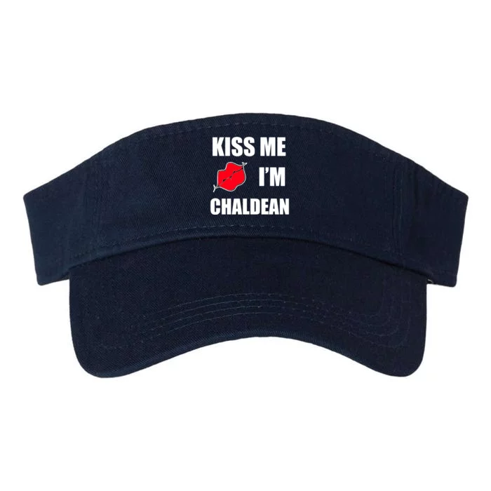 Kiss Me Im Chaldean Valucap Bio-Washed Visor