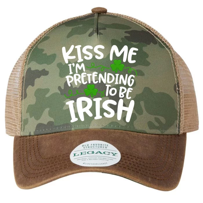 Kiss Me I'm Pretending To Be Irish Legacy Tie Dye Trucker Hat