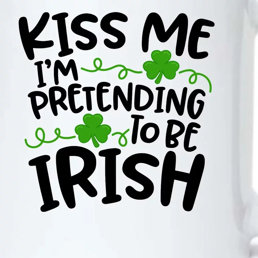 Kiss Me I'm Pretending To Be Irish Black Color Changing Mug