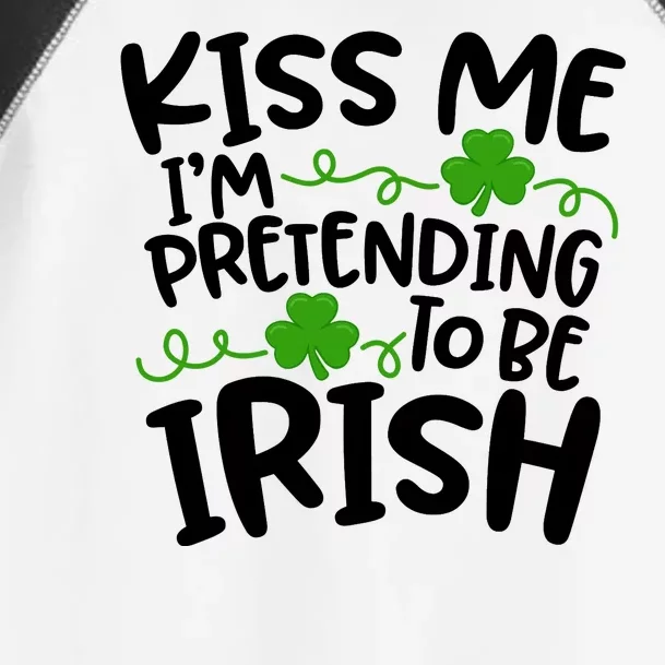 Kiss Me I'm Pretending To Be Irish Toddler Fine Jersey T-Shirt