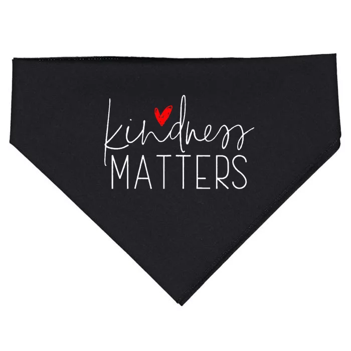 Kindness Matters Inclusion Parenting Education Gift USA-Made Doggie Bandana