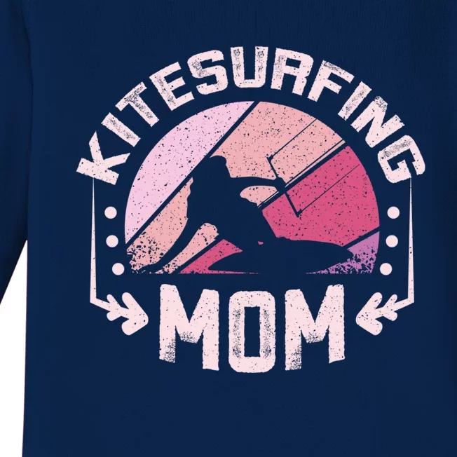 Kiteboarding Mother Kitesurfing Mom Cool Gift Baby Long Sleeve Bodysuit