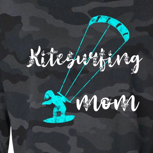 Kitesurfing Mom Kite Surfing Mother Wind Kitesurfer Mother Gift Cropped Pullover Crew