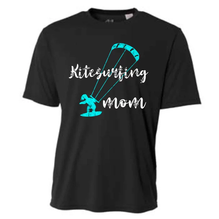 Kitesurfing Mom Kite Surfing Mother Wind Kitesurfer Mother Gift Cooling Performance Crew T-Shirt