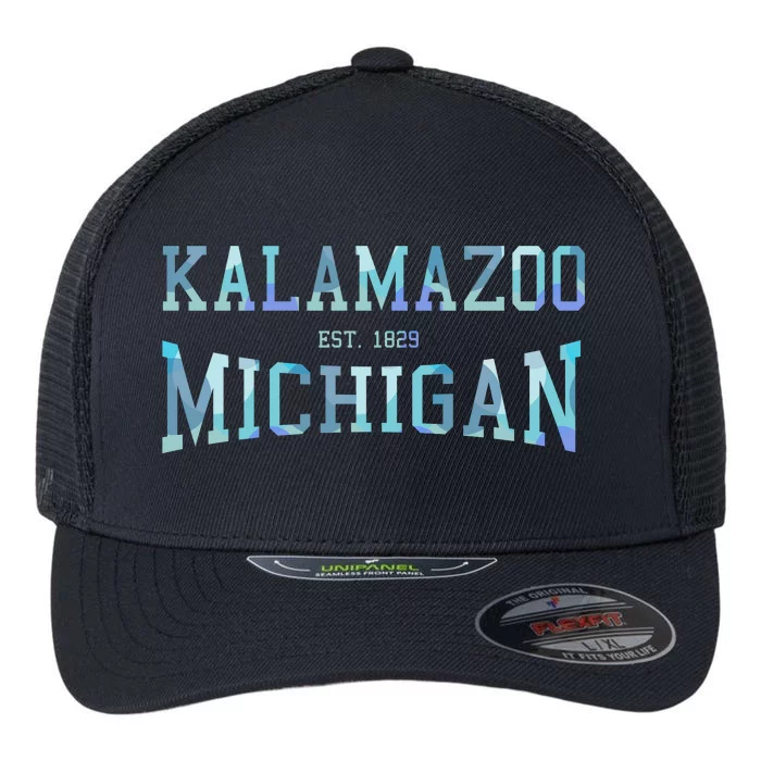 Kalamazoo Michigan Flexfit Unipanel Trucker Cap