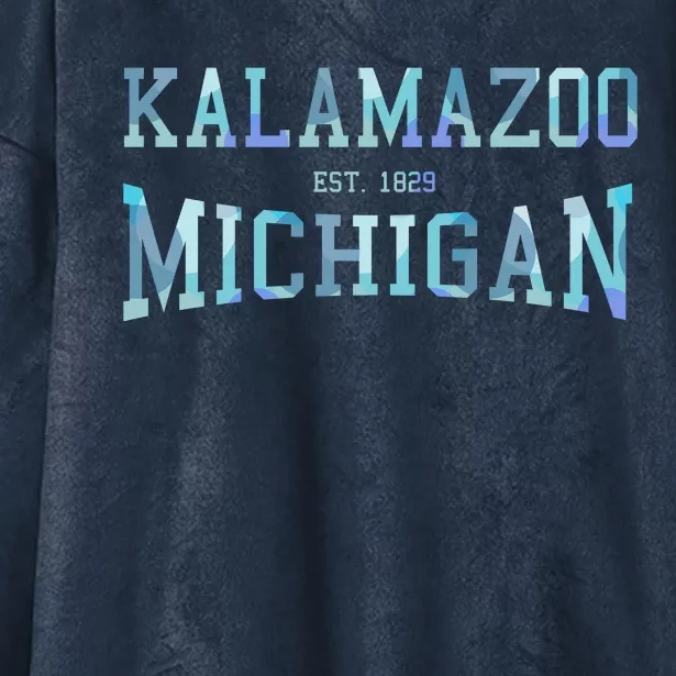 Kalamazoo Michigan Hooded Wearable Blanket