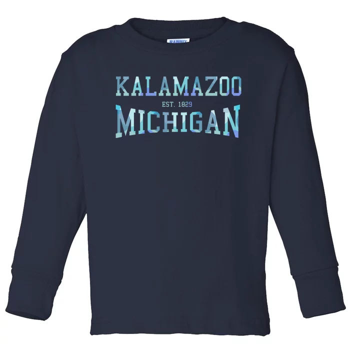 Kalamazoo Michigan Toddler Long Sleeve Shirt